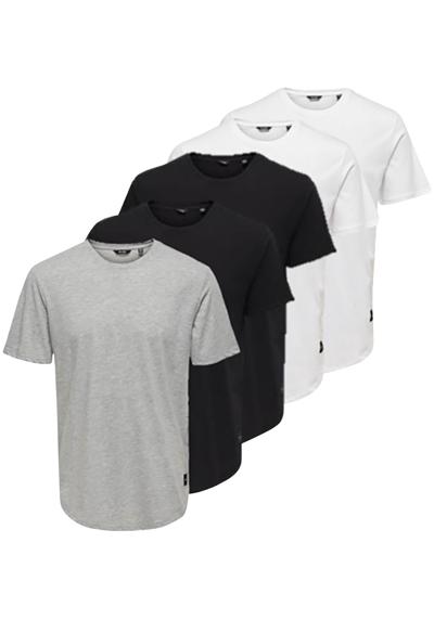 футболка ONSMATT LONGY SS TEE 5-PACK