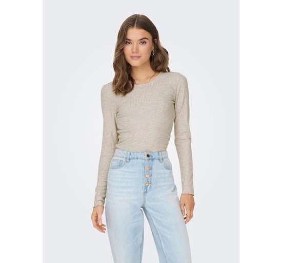 Рубашка с длинным рукавом ONLEMMA L/S O-NECK SHORT TOP NOOS JRS