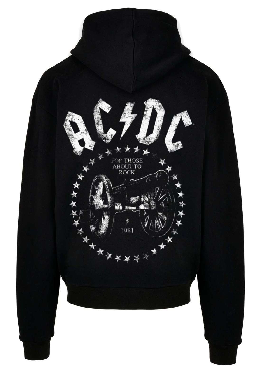 Толстовка с капюшоном PLUS SIZE ACDC We Salute You Cannon