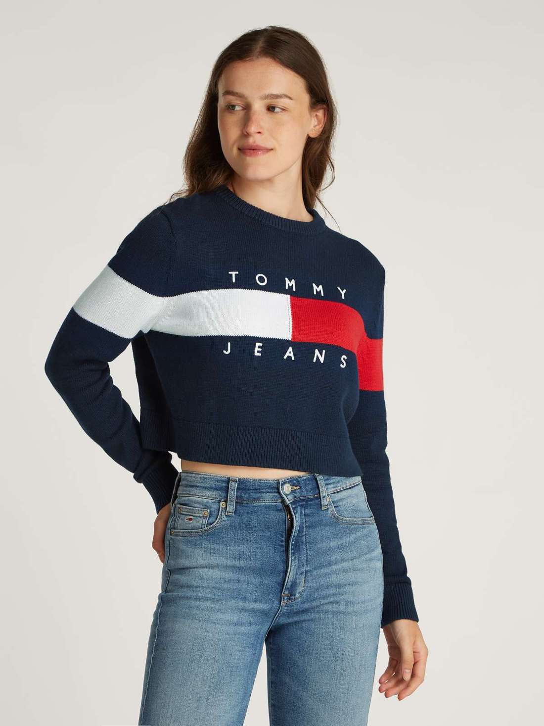 Вязаный свитер с логотипом-флажком TJW CENTER FLAG SWEATER EXT