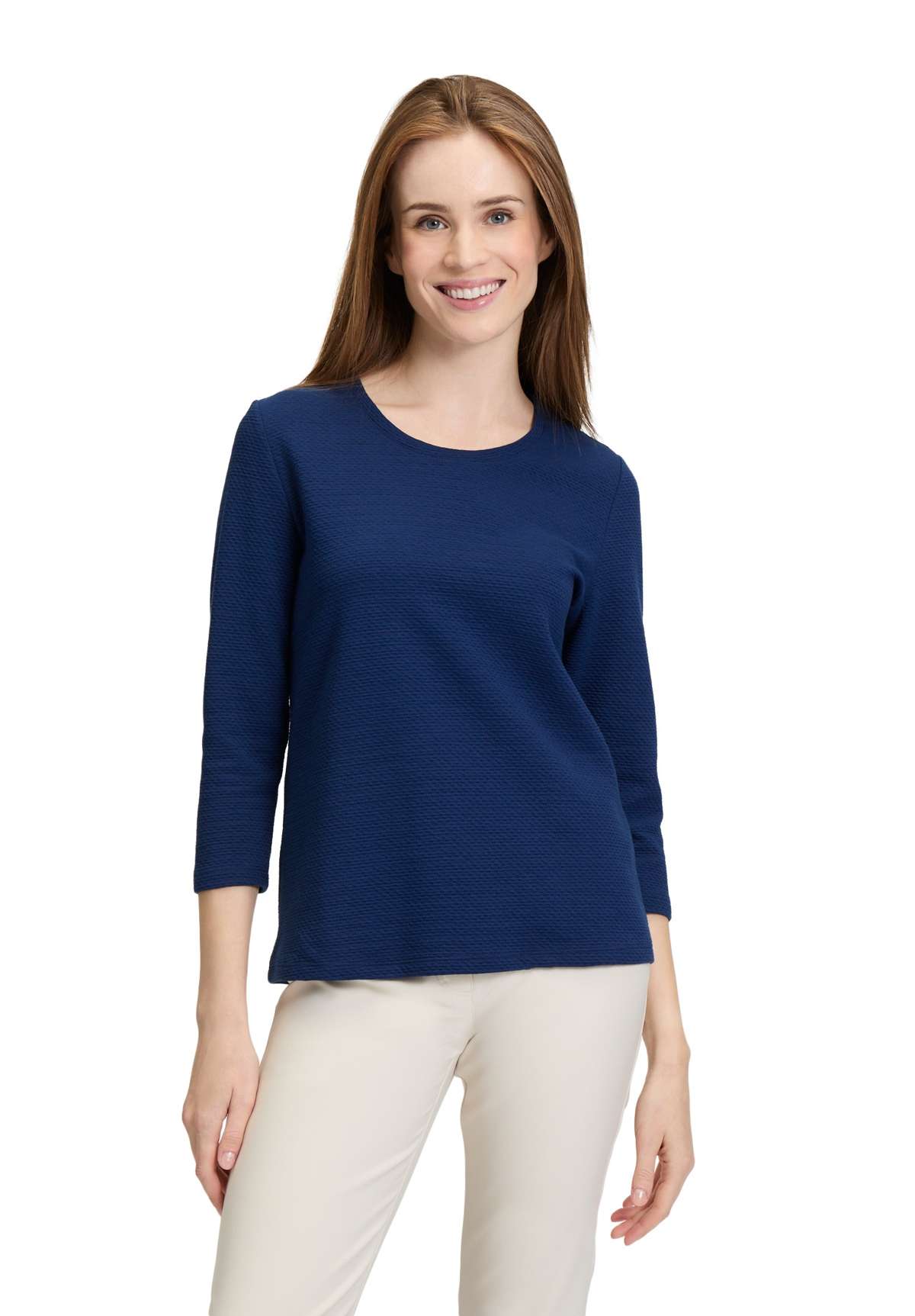 рубашка с рукавом 3/4 Casual-Shirt mit Struktur