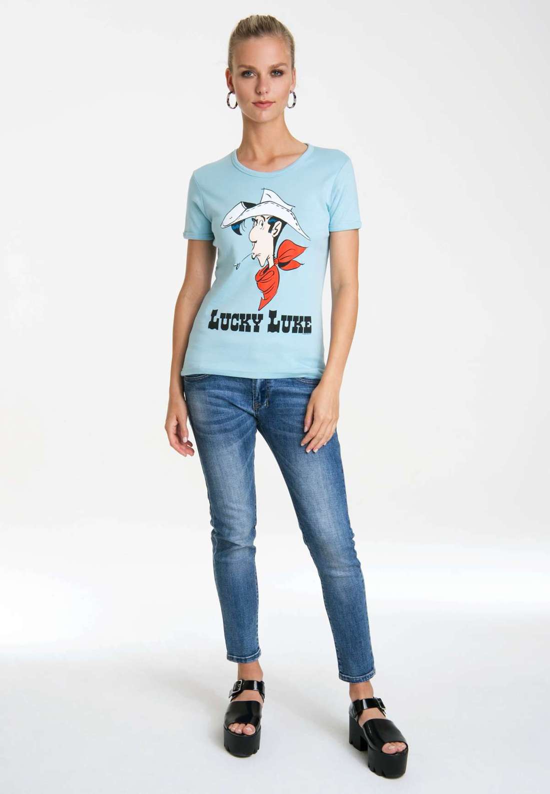Футболка с классным принтом Lucky Luke Portrait