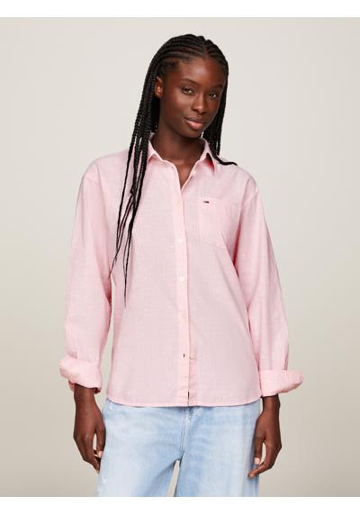 Блузка-рубашка в модную полоску