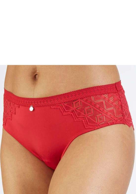 Прозрачные трусы с графичным кружевом