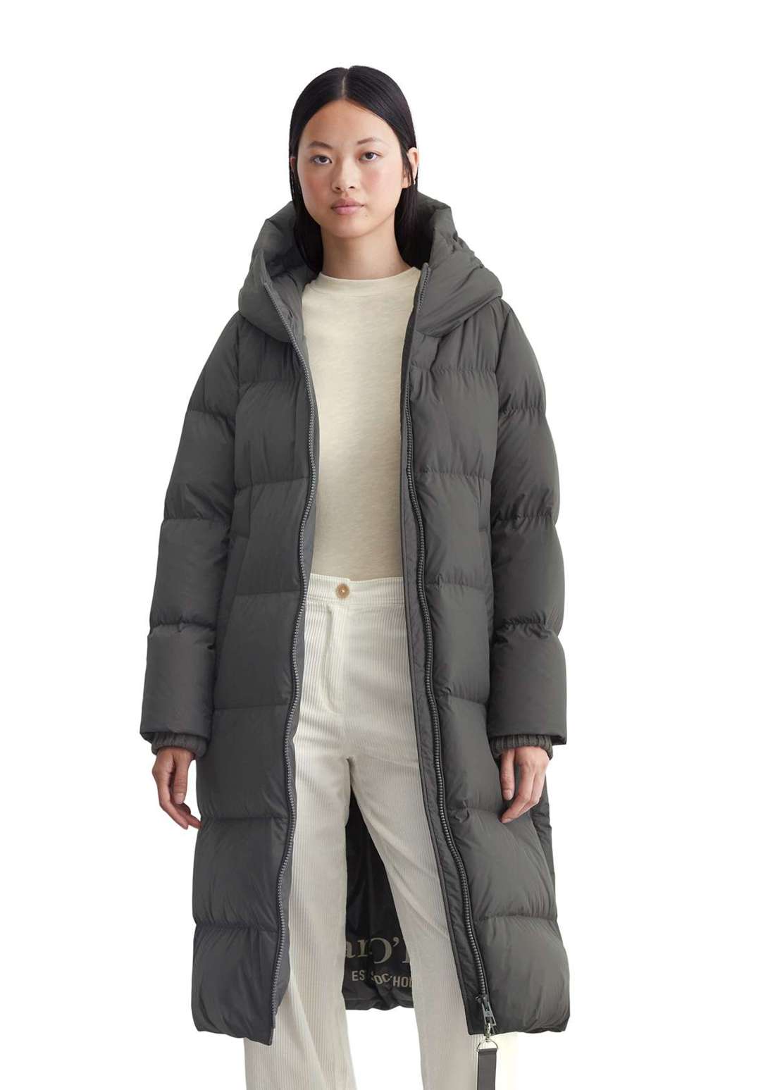 стеганое пальто