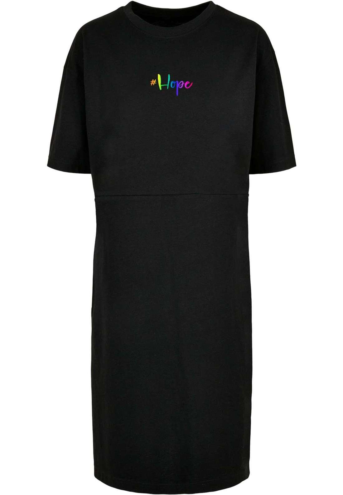 Платье-рубашка Damen Ladies Hope Rainbow Oversized Slit Tee Dress