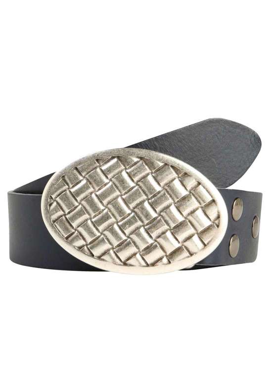 Кожаный ремень со сменной застежкой. Oval Geflochten