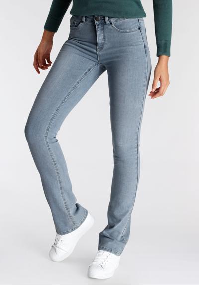 Джинсы Bootcut, завышенная талия.