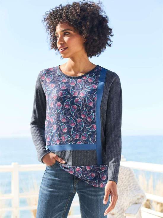 Рубашка с длинным рукавом Druck-Shirt