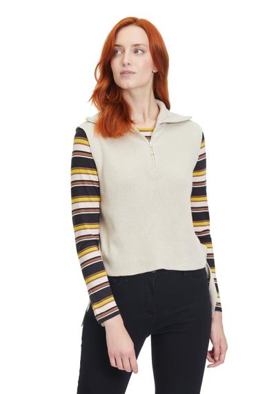 Вязаный топ Strickpullunder mit Rei?verschluss
