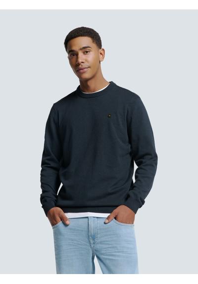 Свитер с круглым вырезом No Excess Zweifarbiger Pullover von Timeless Basics