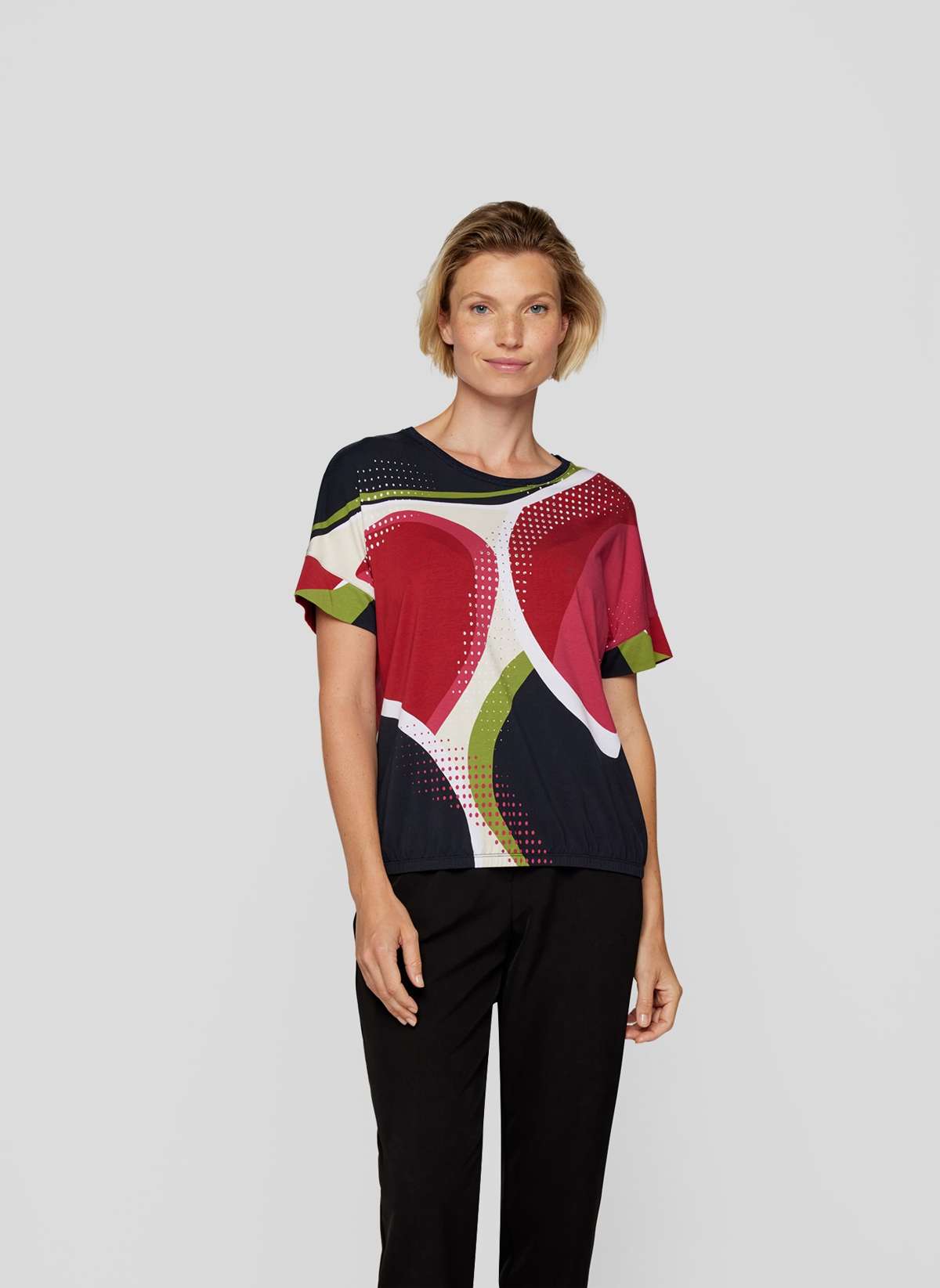 Рубашка с принтом T-Shirt fur Damen, stilvoll und bequem