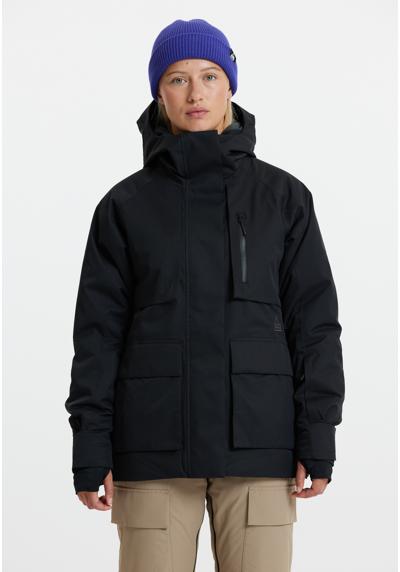Лыжная куртка водонепроницаемого и ветрозащитного качества.
