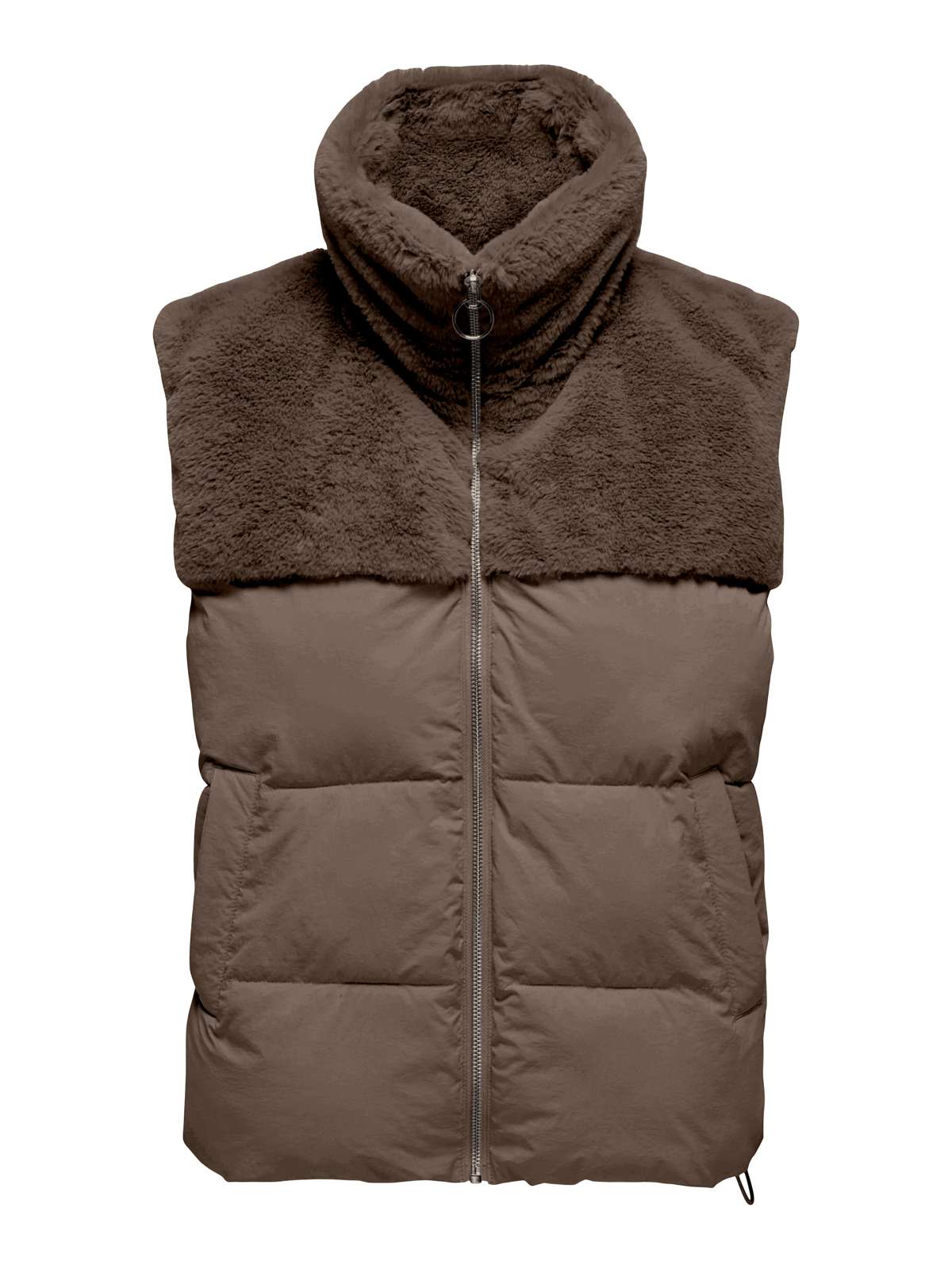 Стеганый жилет с плюшевым мишкой ONLWANJA FUR PUFFER MIX WAISTCOAT CC OTW