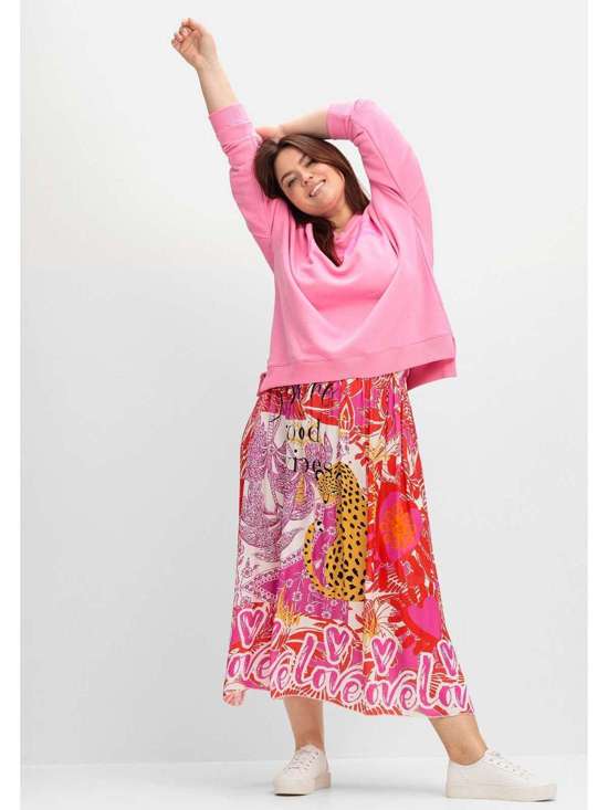 Юбка макси с выразительным узором Große Größen