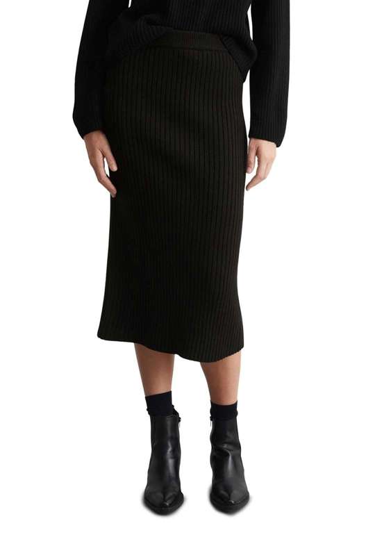 Вязаная юбка aus softem Schurwolle-Mix