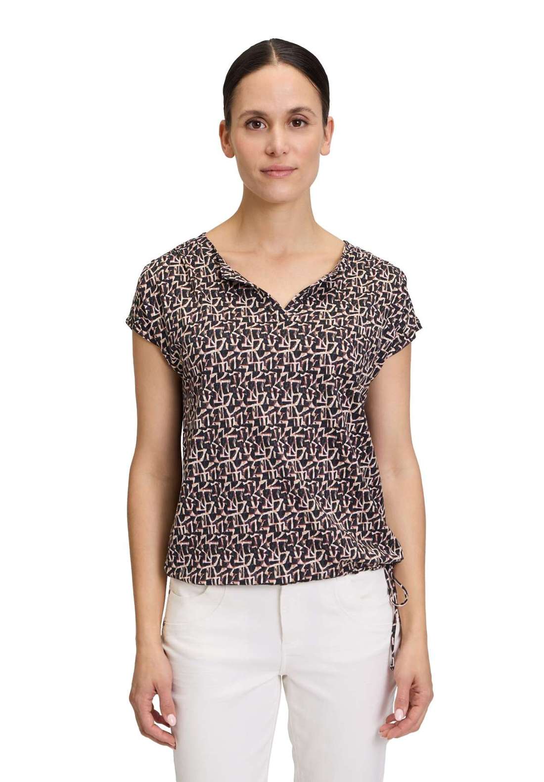 Рубашка с коротким рукавом Betty & Co Casual-Shirt mit Tunnelzug