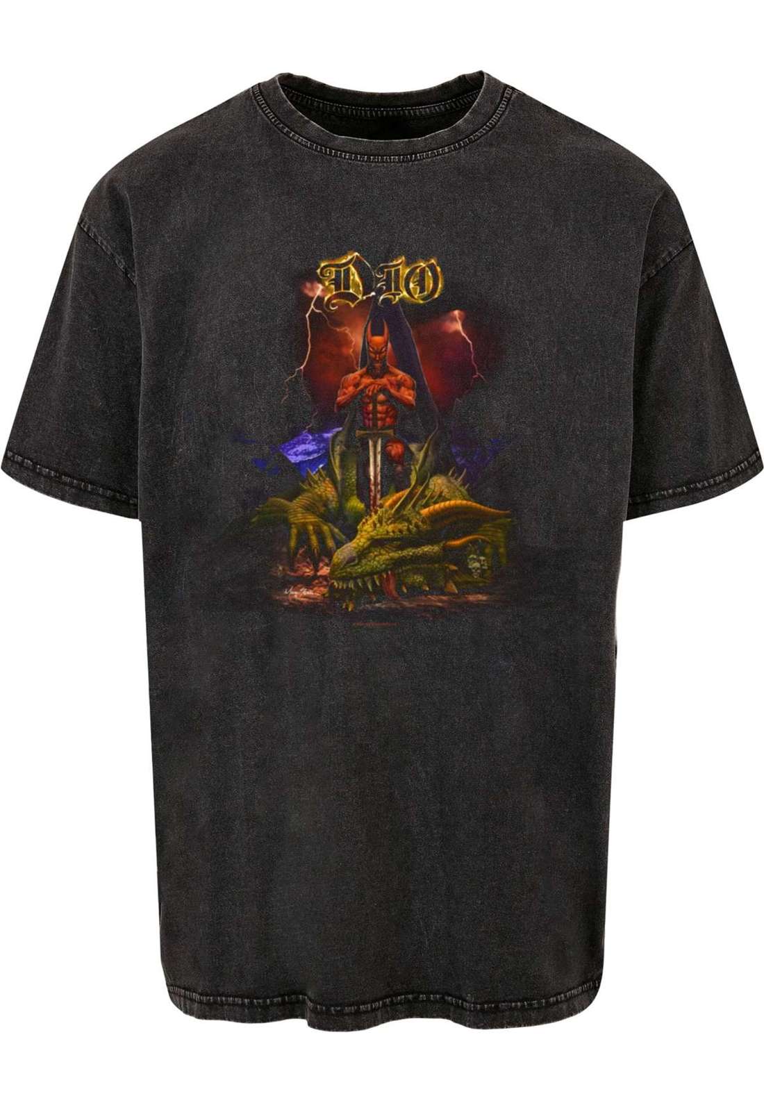 футболка DIO - Fade Art Acid Washed Oversize Tee