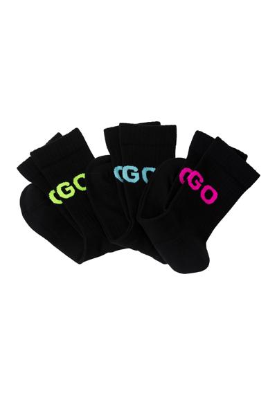 Носки для отдыха (упаковка, 3 пары, 3 шт.), контрастных цветов HUGO...