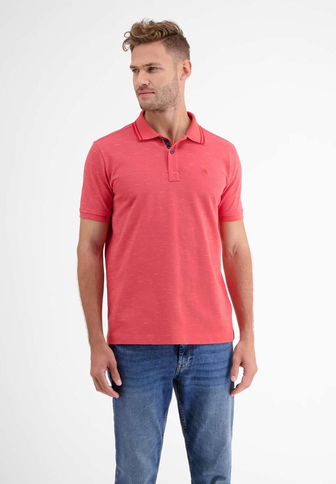 рубашка поло LERROS Poloshirt in Two-Tone-Piqué
