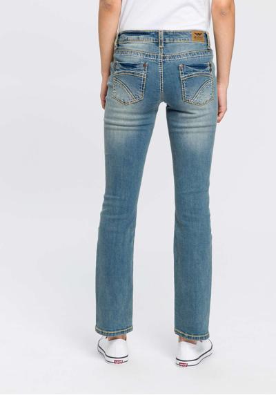 Прямые джинсы, средняя талия.