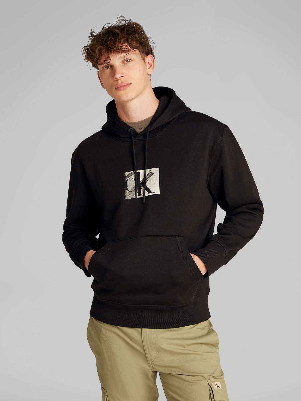 Толстовка с капюшоном SMALL CK BOX HOODIE