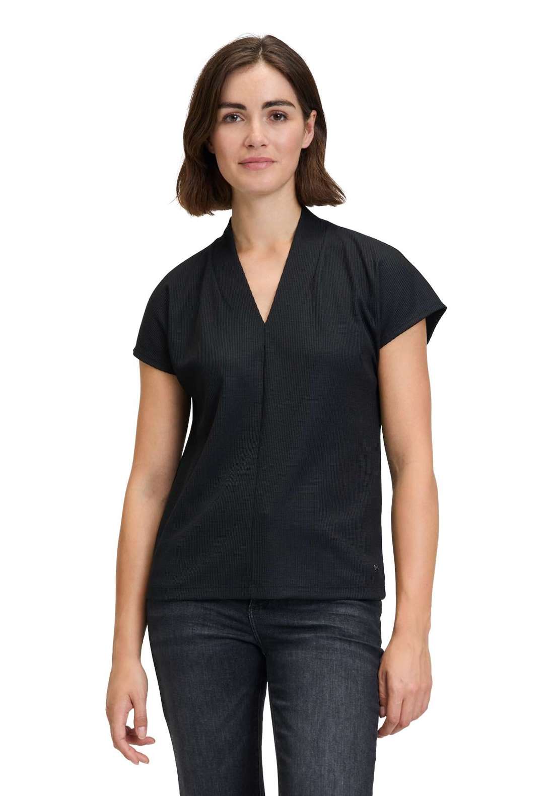 Рубашка с коротким рукавом Betty & Co Halbarm-Shirt mit Struktur