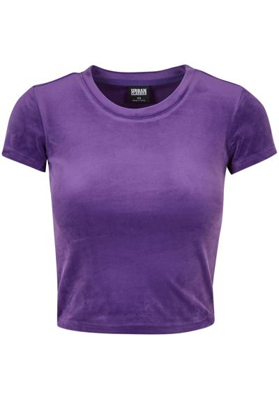 футболка Urban Classics Damen Ladies Short Velvet Tee