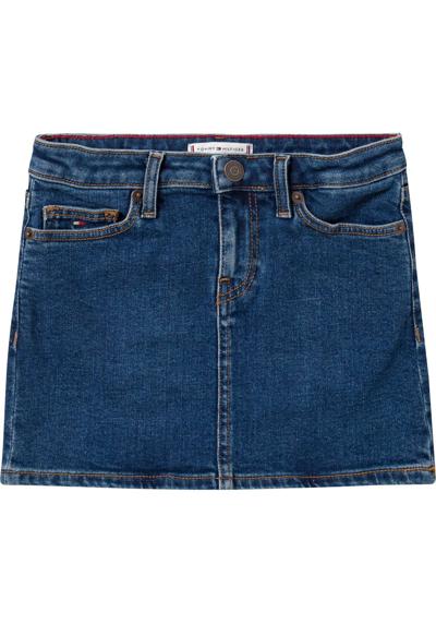 Юбка джинсовая, (1 шт.), с контрастными швами.