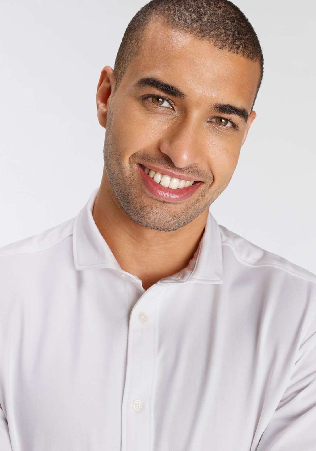 Рубашка с длинным рукавом Jersey Hemd komfortabel wie ein T-Shirt