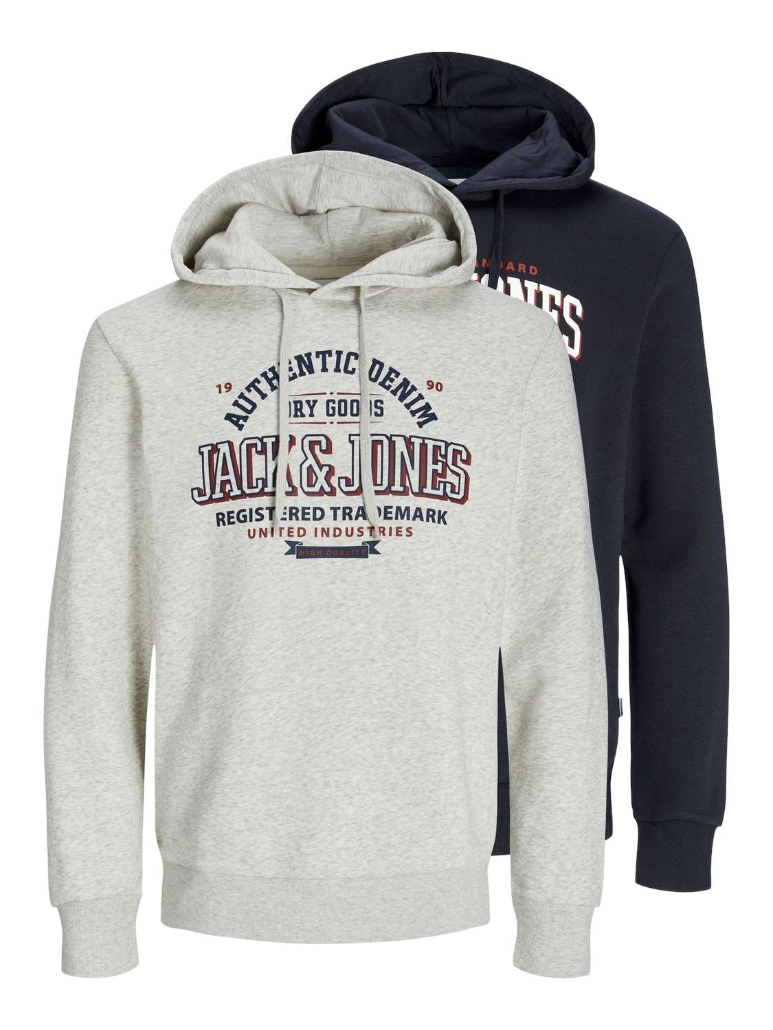 Толстовка с капюшоном JJELOGO SWEAT HOOD 2 COL 24/25 2PK MP