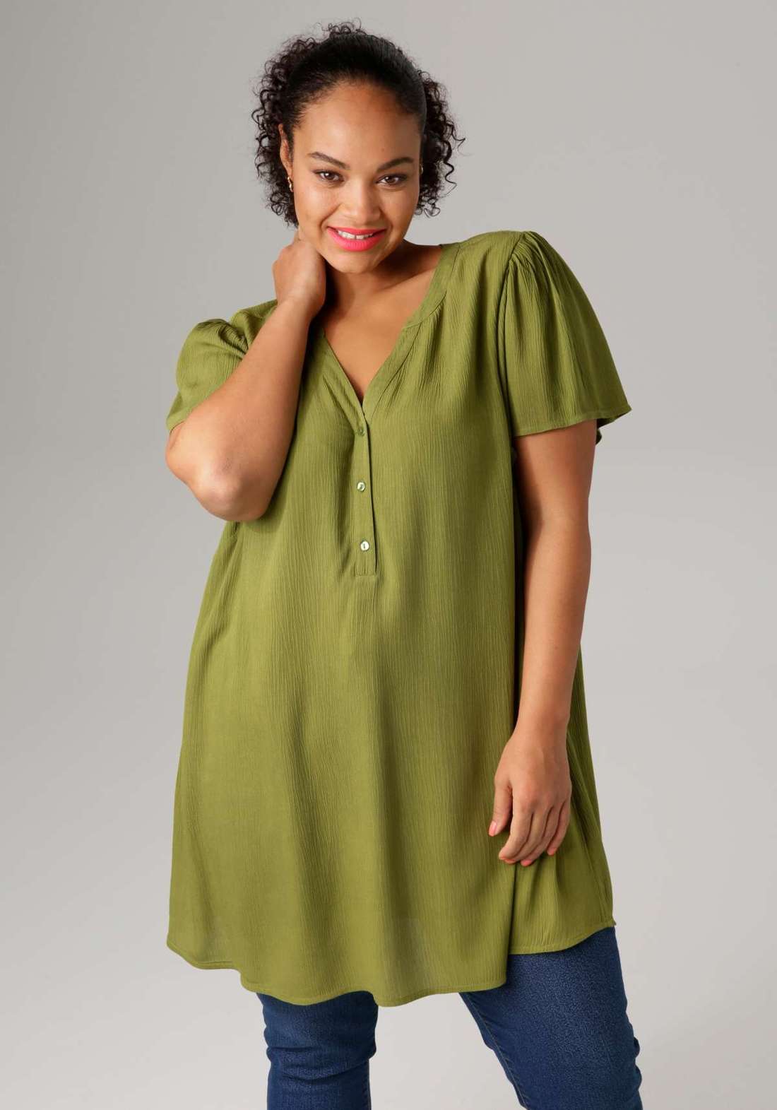 Длинная блузка из модного крепа - НОВАЯ КОЛЛЕКЦИЯ