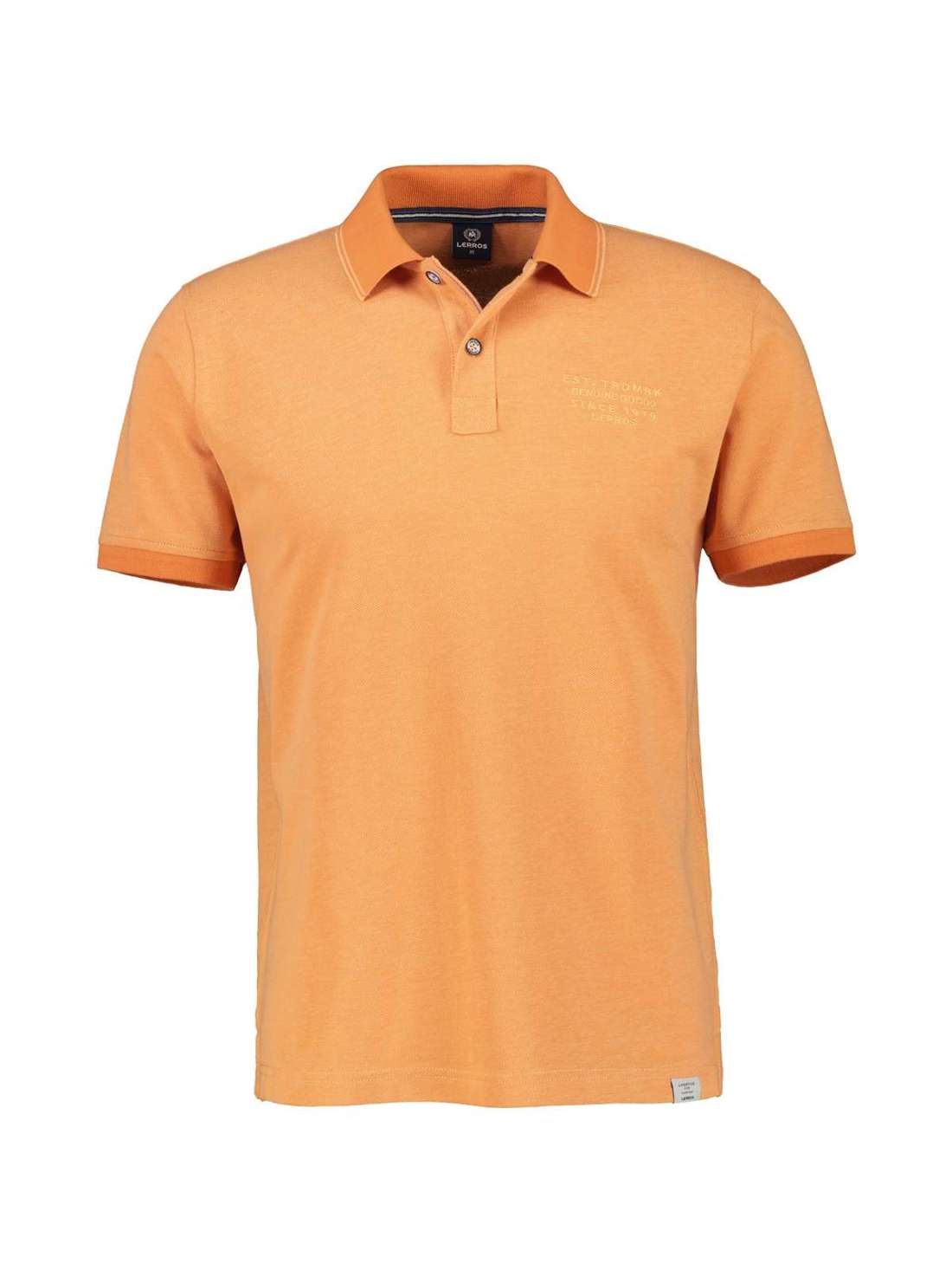 рубашка поло LERROS Poloshirt in Melange Optik