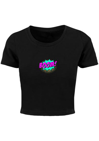 футболка Damen Ladies BOOM Comic Cropped Tee