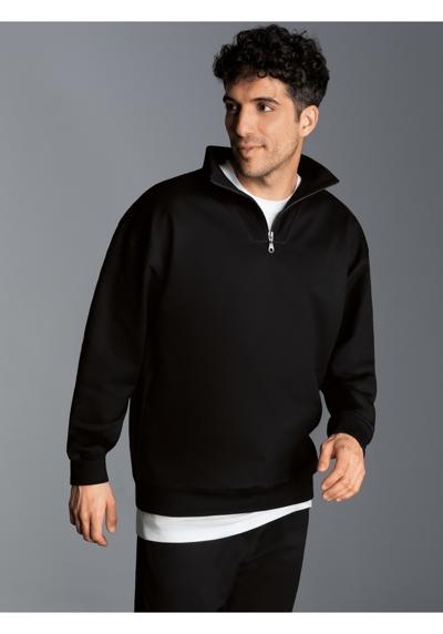 толстовка TRIGEMA Troyer in bequemer Sweat-Qualität