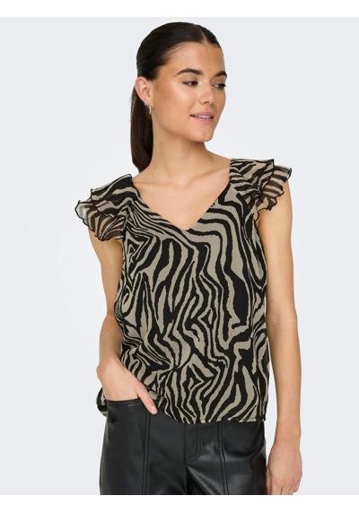 Блузка-рубашка ONLASTA LIFE CAPSLEEVE V-NECK TOP PTM