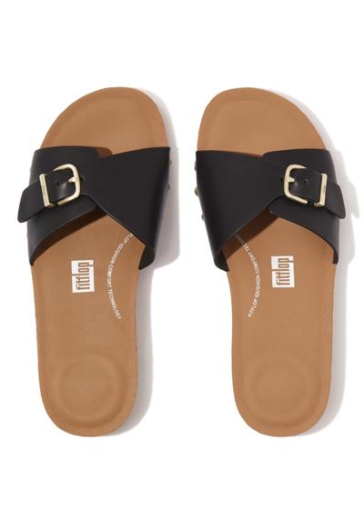 Мул IQUSHION ADJUSTABLE BUCKLE LEATHER SLIDES