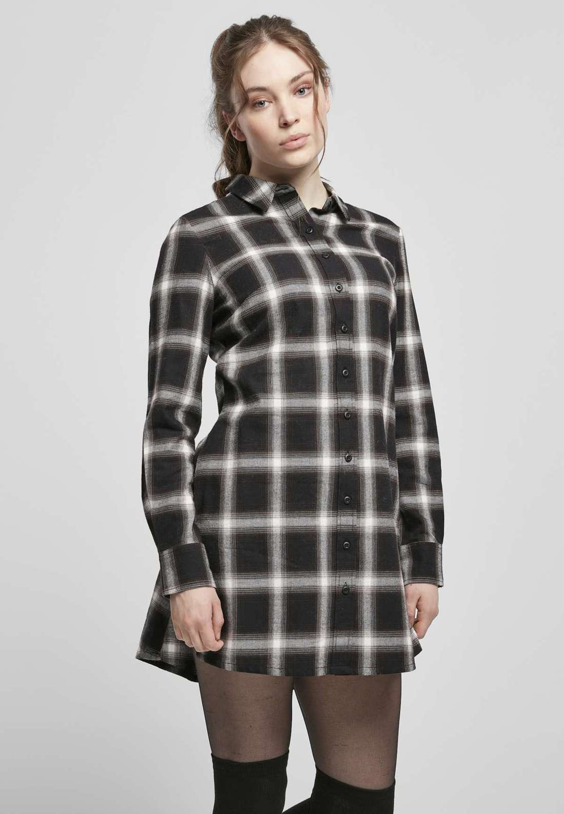 Платье-рубашка Urban Classics Damen Ladies Cotton Check Shirt Dress