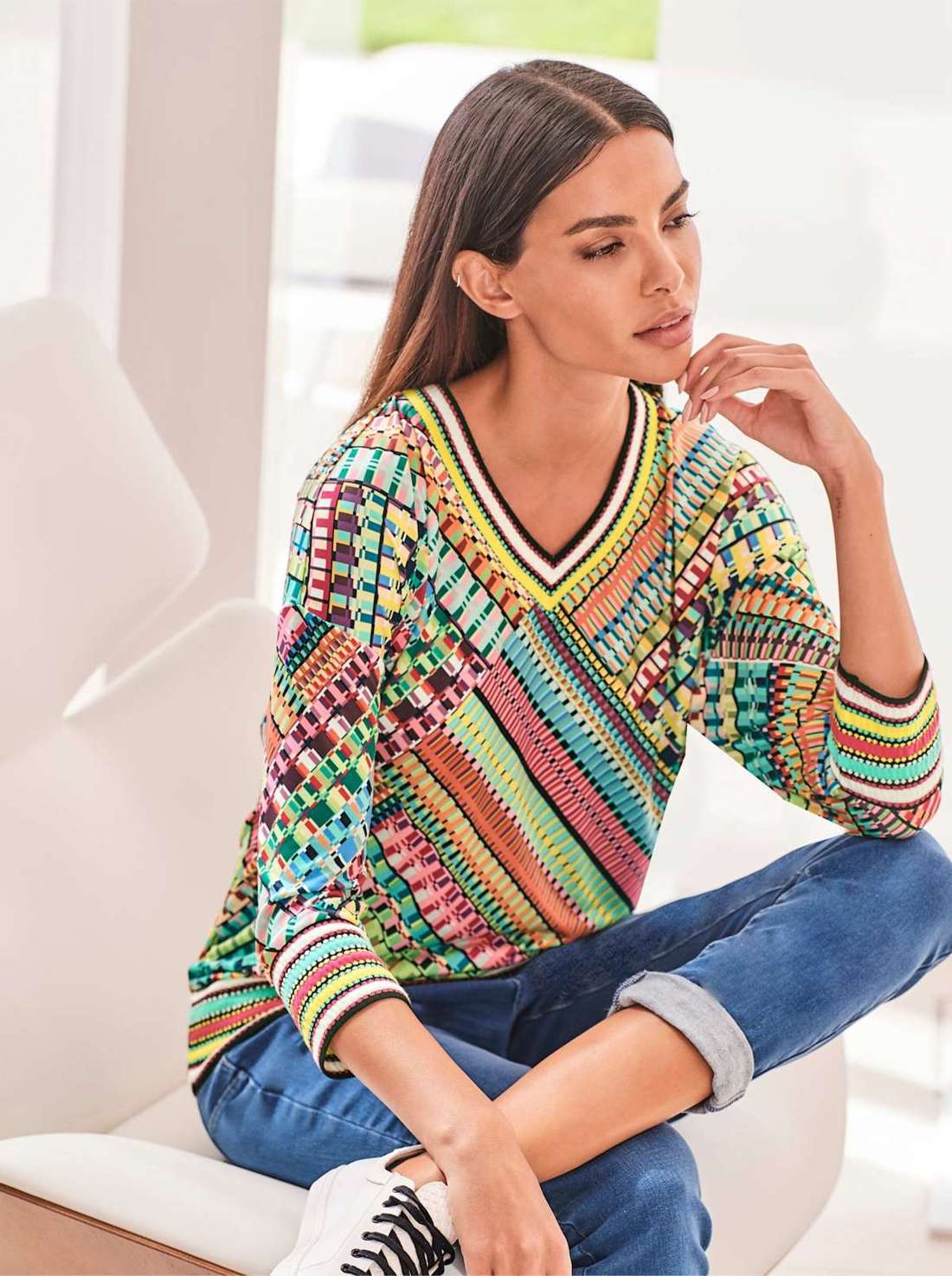 рубашка с рукавом 3/4 Druck-Shirt