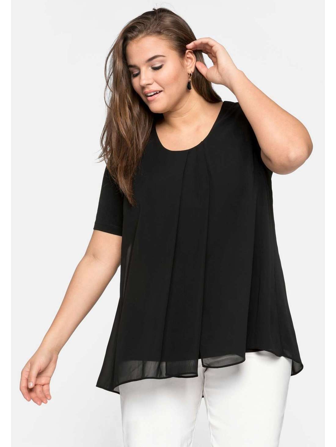 Многослойная блузка-рубашка Große Größen