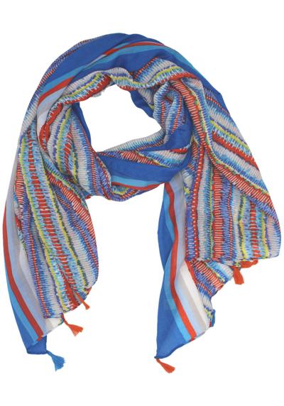 Модный шарф с помпонами