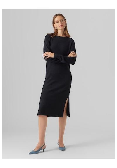 Трикотажное платье VMLEFILE LS BOATNECK CALF DRESS NOOS