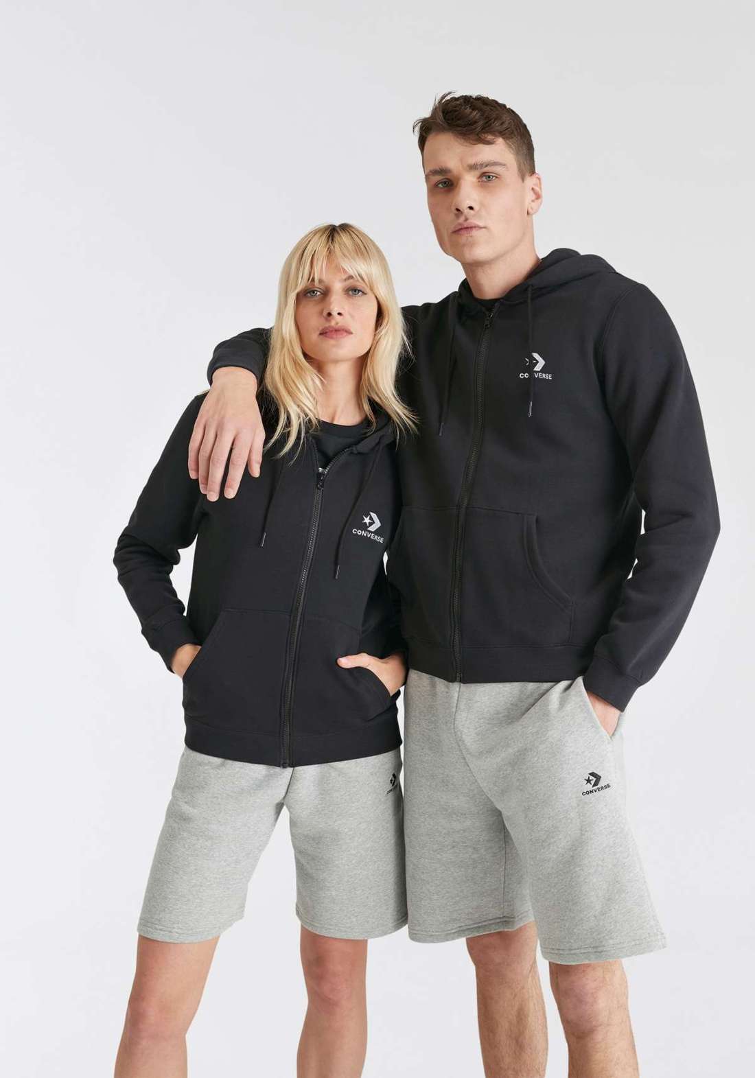 Толстовка с капюшоном GO-TO EMBROIDERED STAR CHEVRON BRUSHED BACK FLEECE ZIP HOODIE