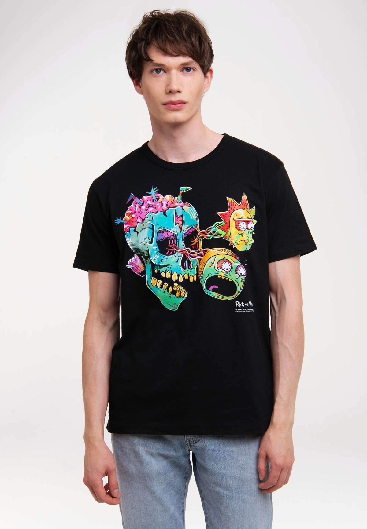 Футболка с лицензионным принтом Rick & Morty - Eyeball Skull