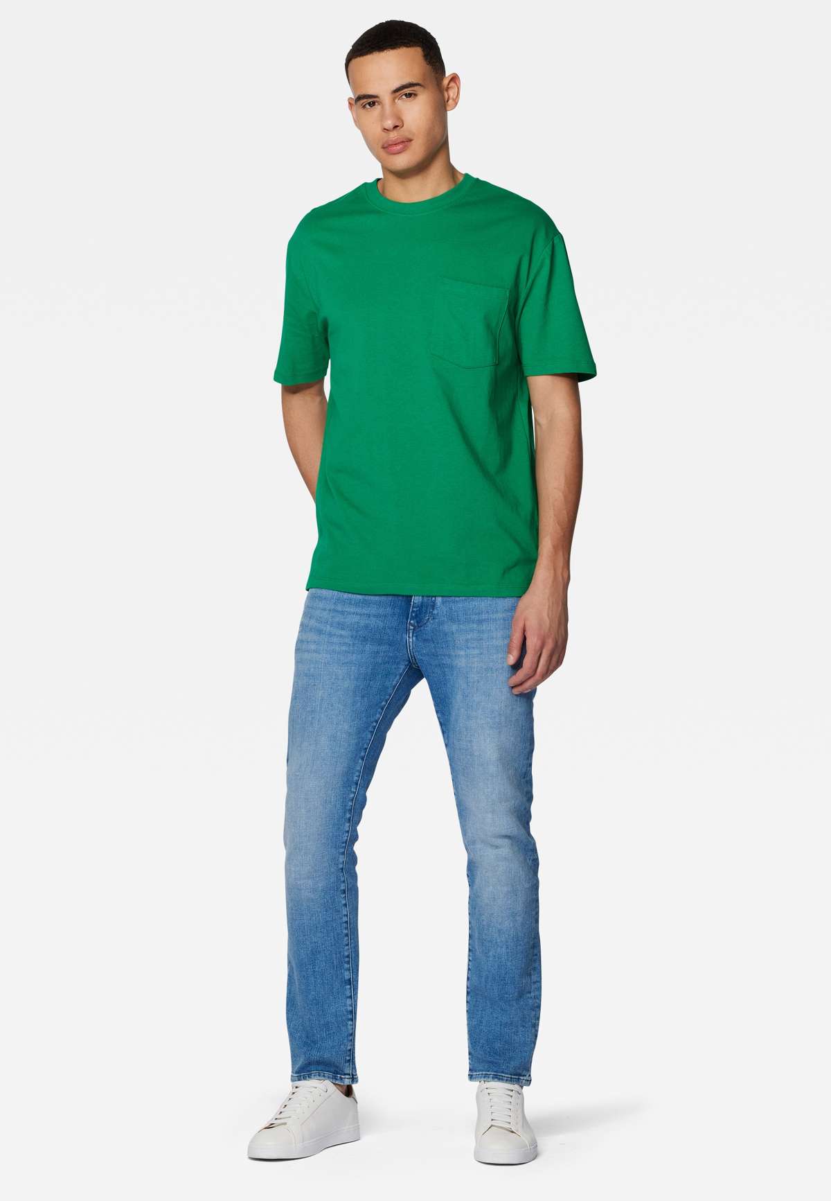 рубашка с круглым вырезом POCKET TEE