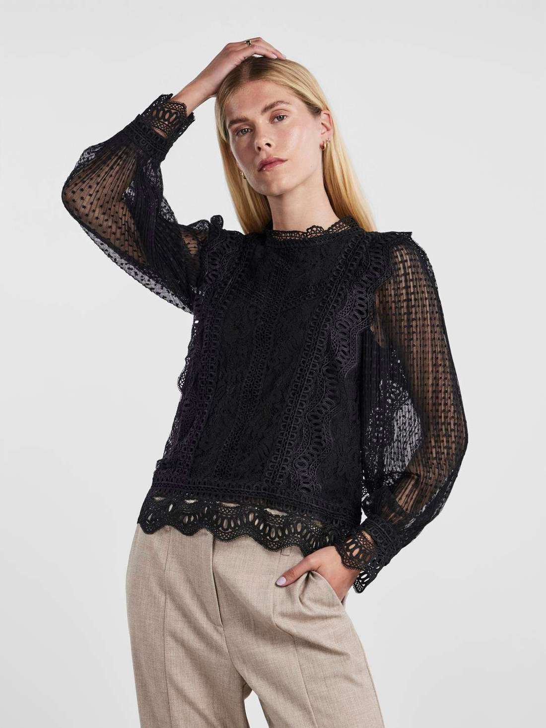 Кружевная блузка YASSOPHIRA LS TOP S. NOOS