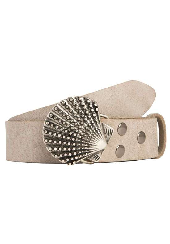 Кожаный ремень со сменной застежкой. Muschel Nieten