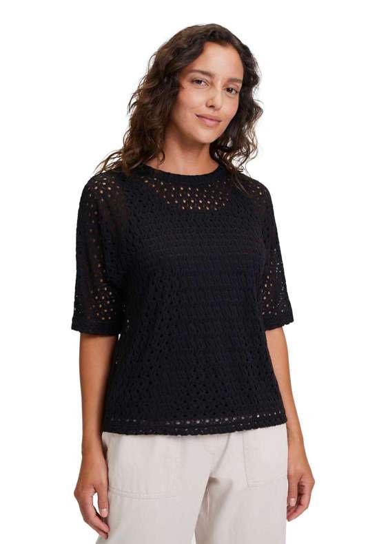 Рубашка с коротким рукавом Betty & Co Sweatpullover mit Fledermausärmeln