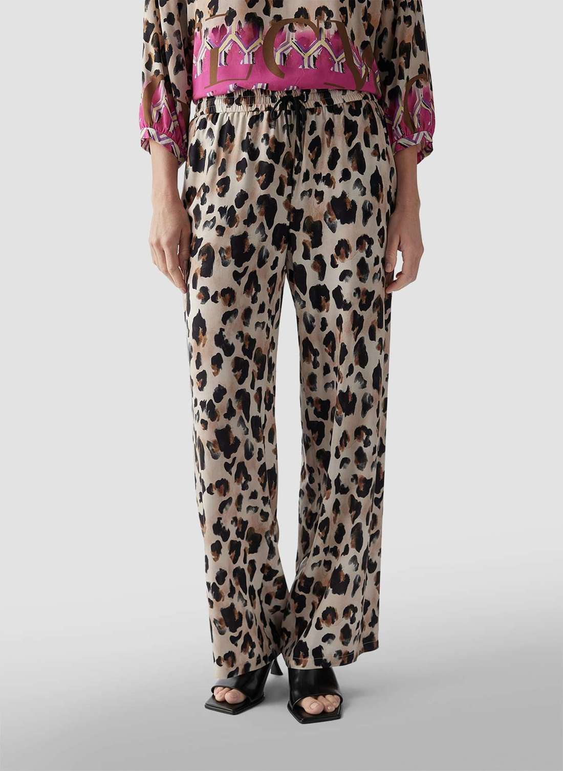 Брюки из джерси Hose im Animalmuster