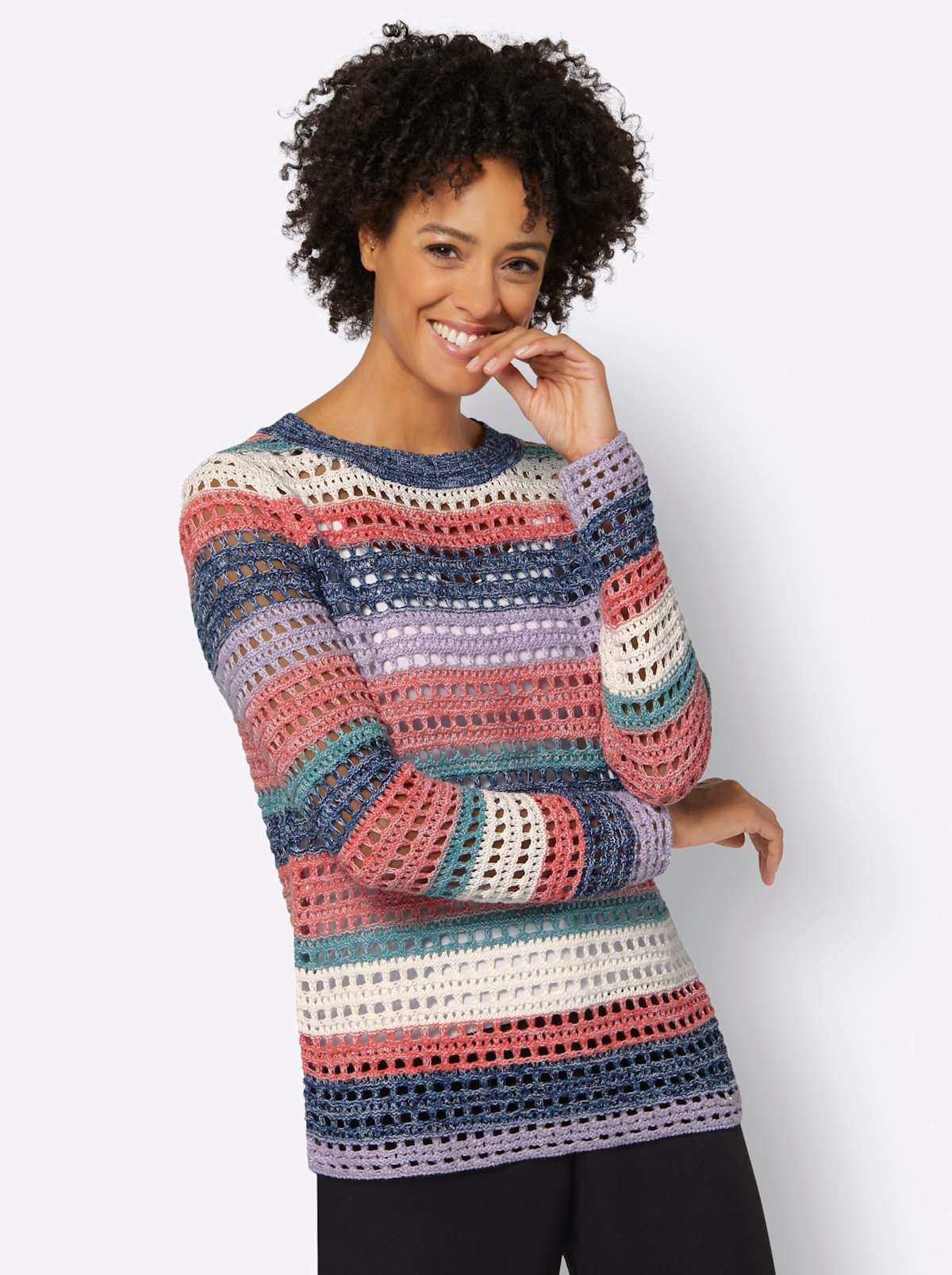 Ажурный свитер Pullover